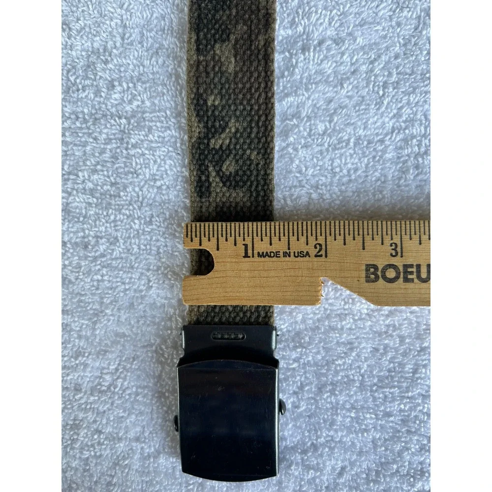 Tactical Canvas Adjustable Military Camo Web Belt Unisex Approx 35
